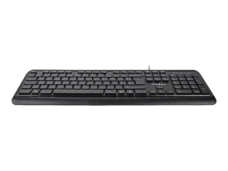 Nedis - keyboard - AZERTY - French - black - Tastaturen - Französisch - Schwarz