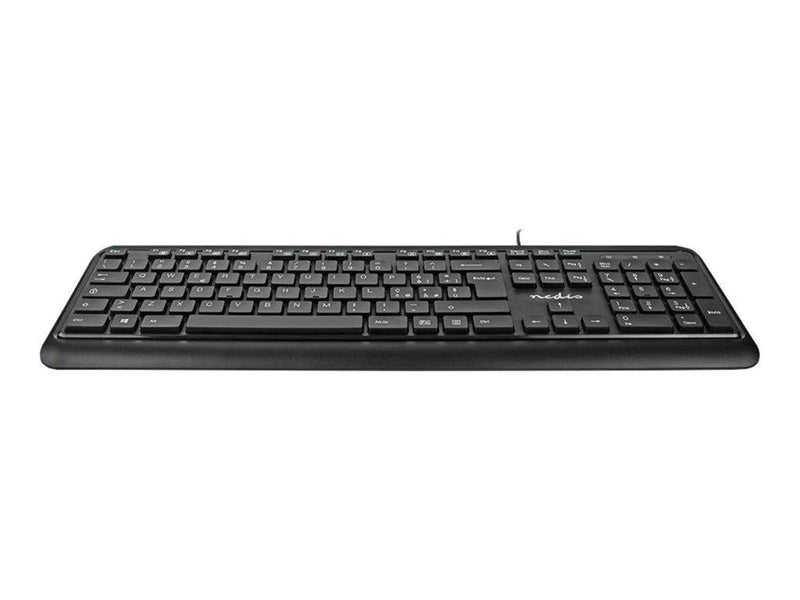 Nedis - keyboard - QWERTY - Italian - black - Tastaturen - Italienisch - Schwarz