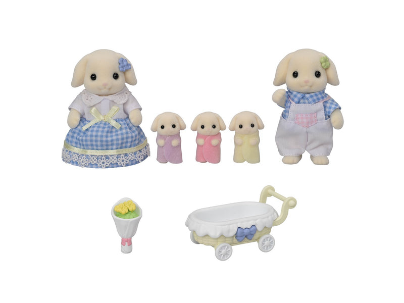 Sylvanian Families Flora Rabbit Family