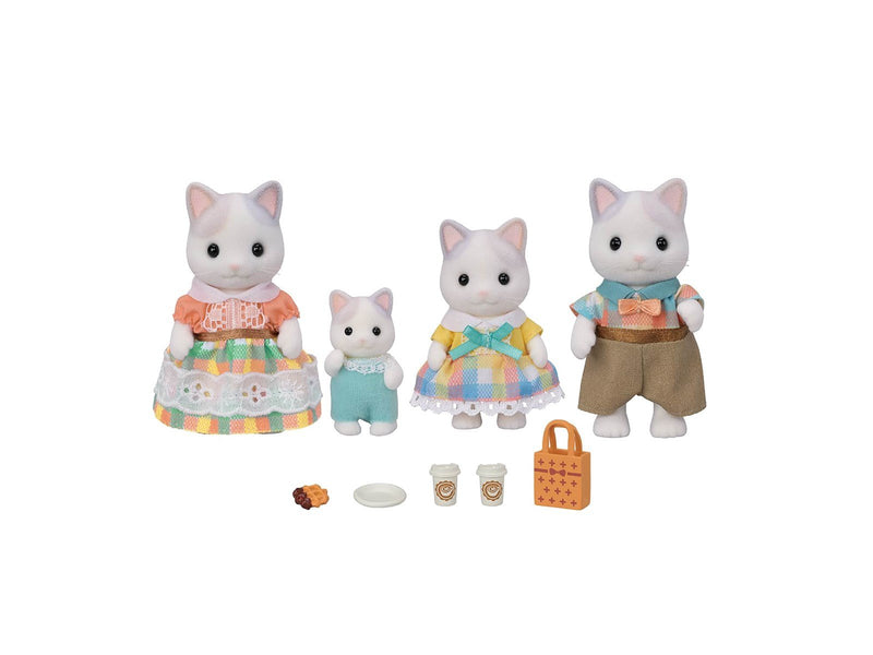 Sylvanian Families Latte Cat Family