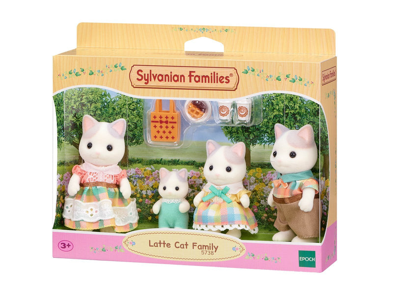Sylvanian Families Latte Cat Family