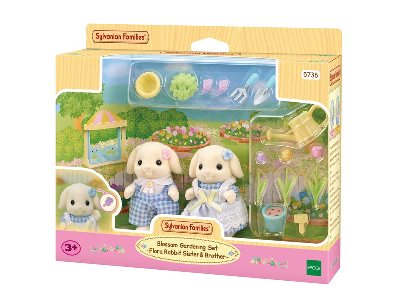 Sylvanian Families Blossom Gardening Set -Flora Rabbit Sister & Brother