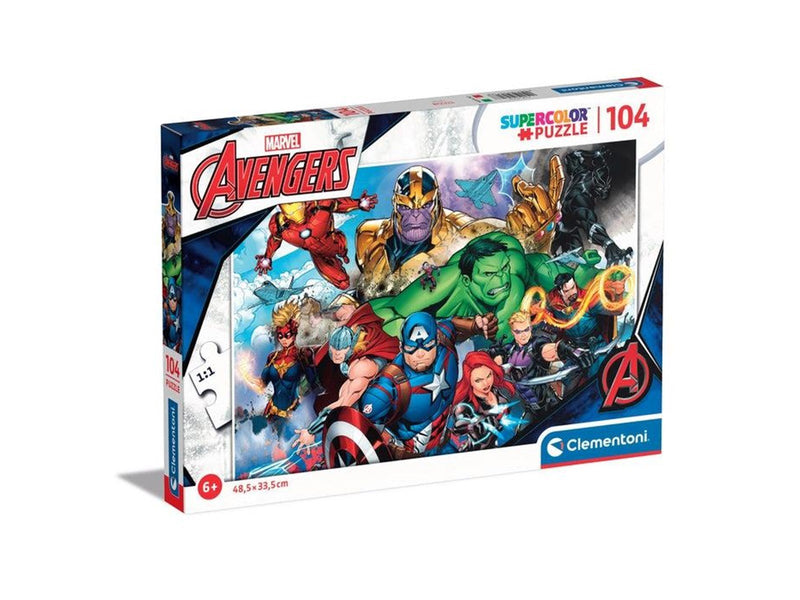 Clementoni Jigsaw Puzzle Super Color Avengers 104pcs. Boden