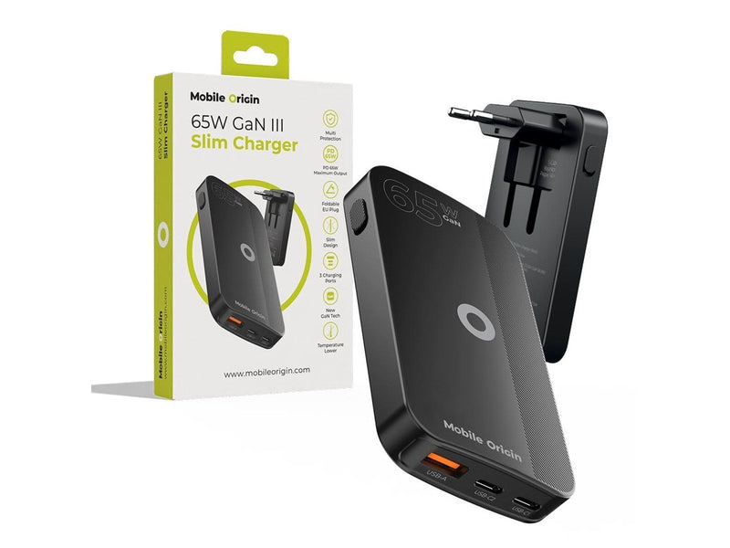Mobile Origin GaN III Slim Charger - black - 65Watt