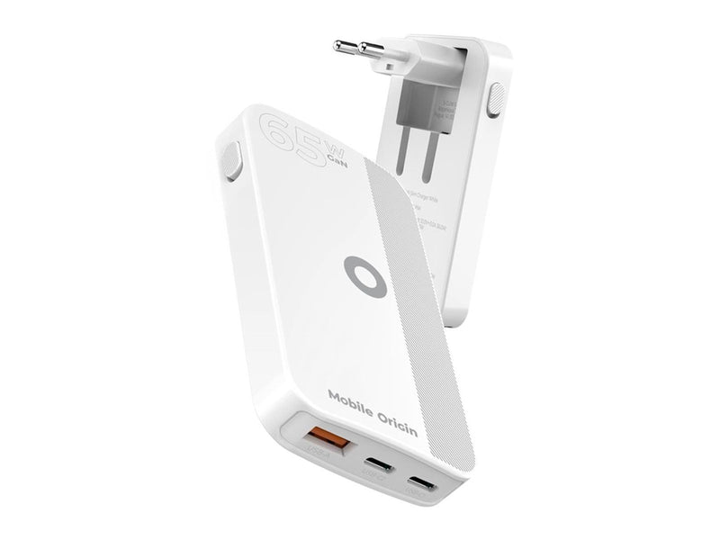 Mobile Origin GaN III Slim Charger - White - 65Watt
