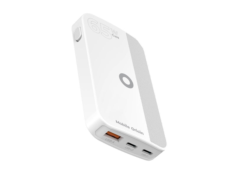Mobile Origin GaN III Slim Charger - White - 65Watt