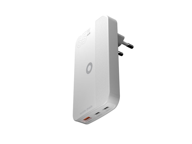 Mobile Origin GaN III Slim Charger - White - 65Watt