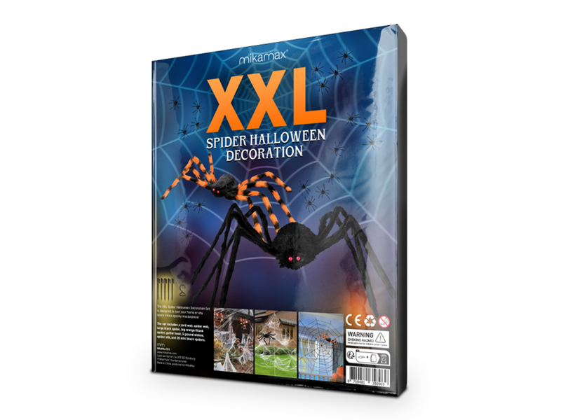 Mikamax XXL Spider Halloween Decoration