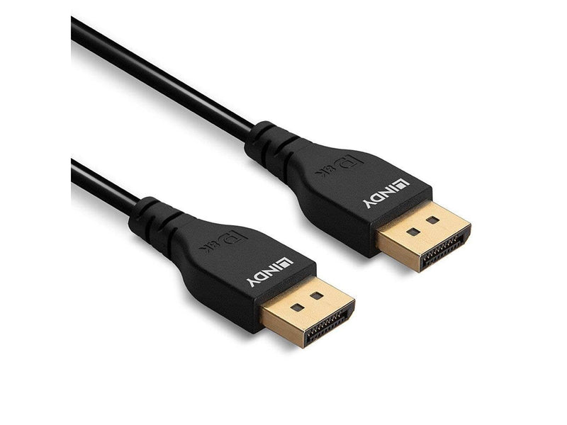 Lindy Slim DisplayPort 1.4 Cable - 1m