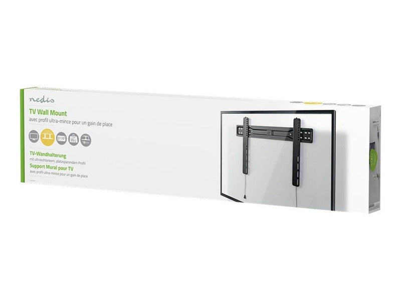 Nedis TVWM5050BK bracket - Ultra-Slim - for TV - black 35 kg 70" 200 x 200 mm