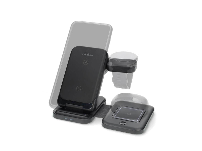 Nedis Wireless Charger | 3-in-1 | 15 W | LED-indicator in use