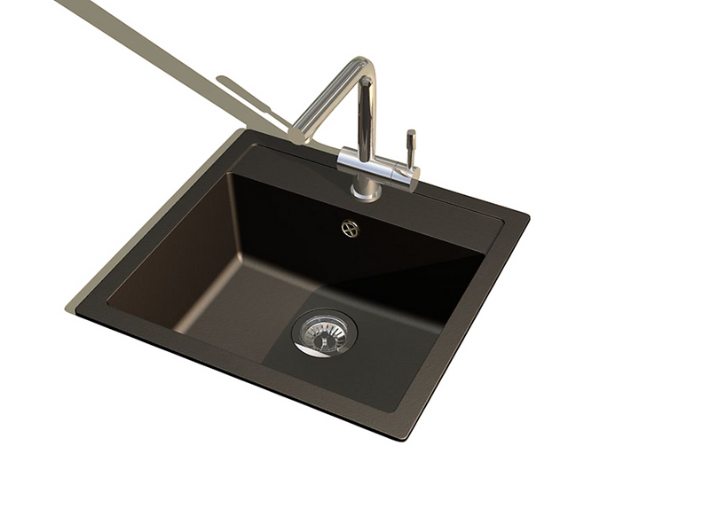 Franke Tectonite Kitchen sink, 560x530 mm, Graphite metallic