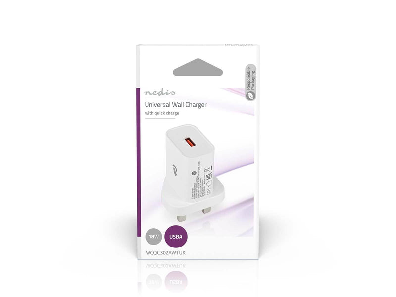 Nedis WCQC302AWTUK mobile device charger