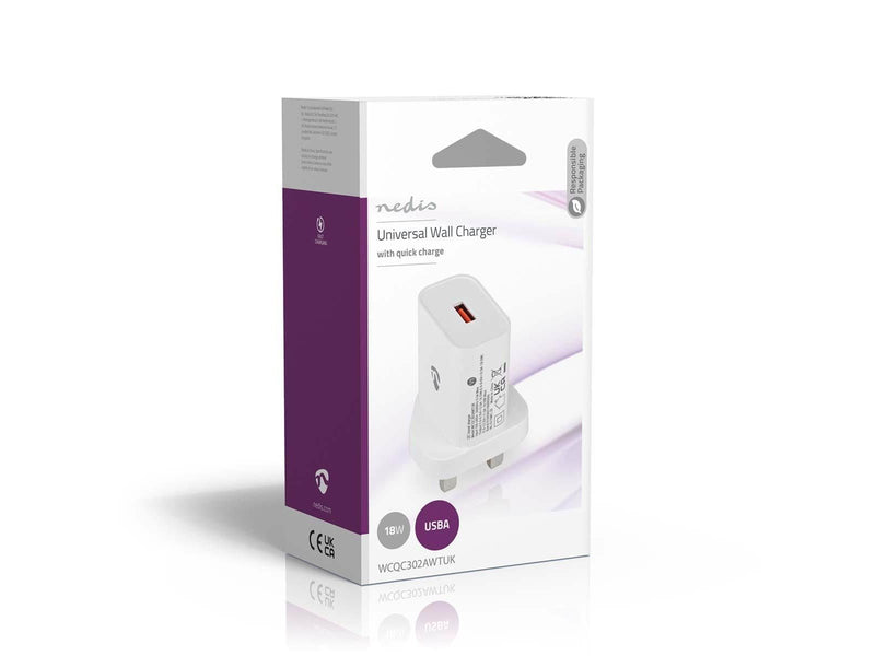 Nedis WCQC302AWTUK mobile device charger