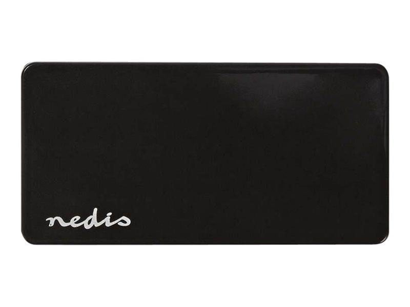 Nedis UHUBU2730BK - hub - 7 ports USB-Hubs - 7 - Schwarz