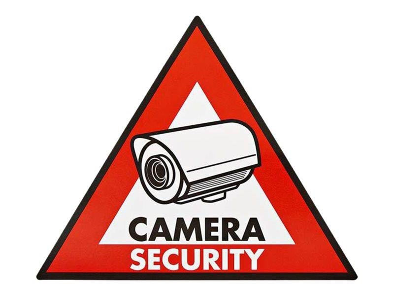 Nedis sign - surveillance camera - camera security - PVC (pack of 5)