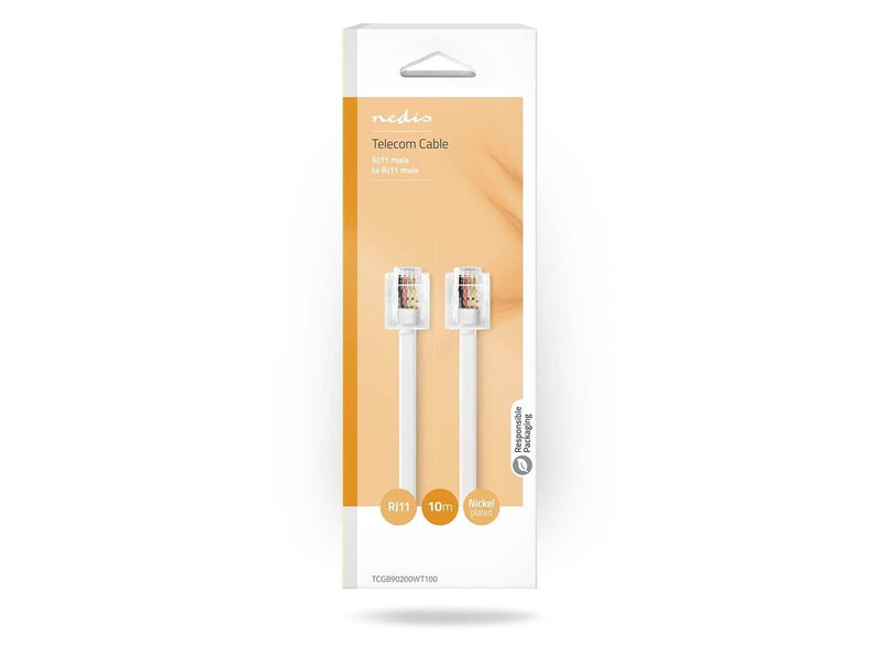 Nedis Telecom Cable | RJ11 Male | RJ11 Male | 10.0 m