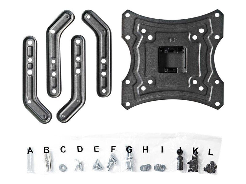 Nedis TVWM1330BK bracket - full-motion - for TV - black 30 kg 55" 100 x 100 mm