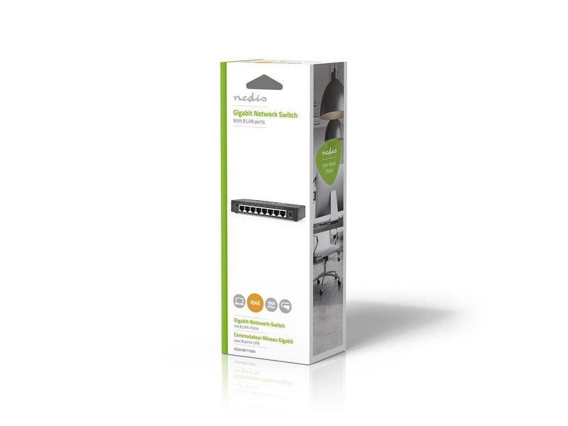 Nedis NSWH8P110BK network switch