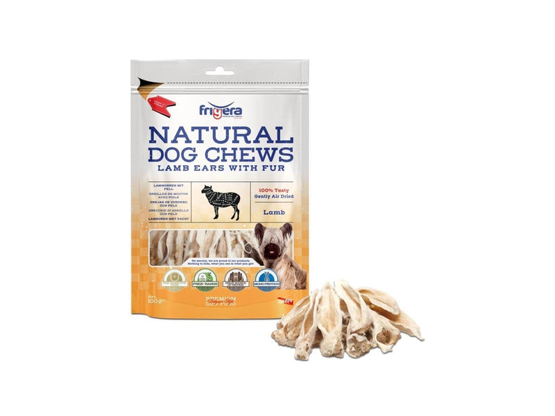 Frigera - Dog Chews Lamb ears with fur 100g