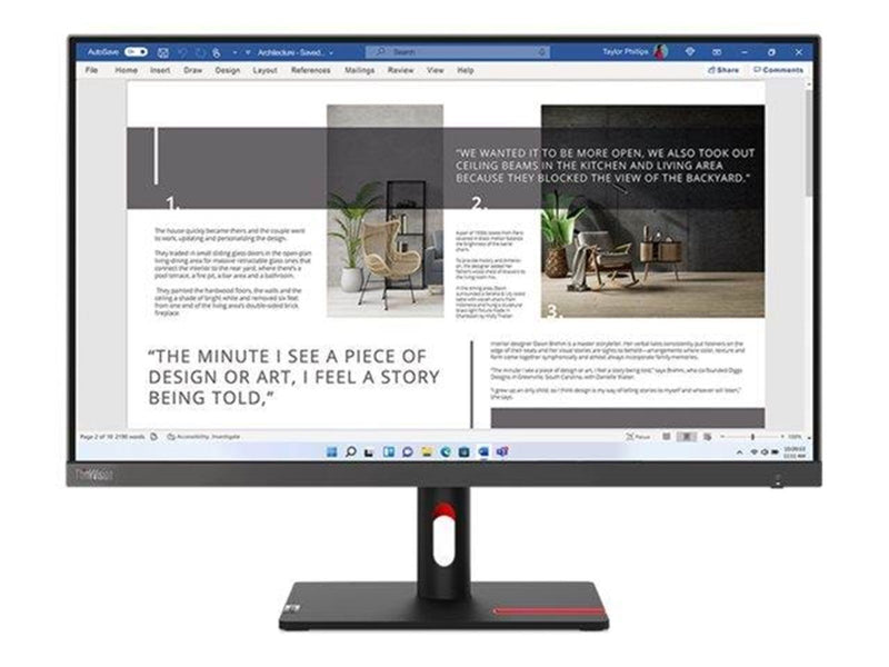27" Lenovo ThinkVision S27i-30 - 1920x1080 - 100Hz - IPS
