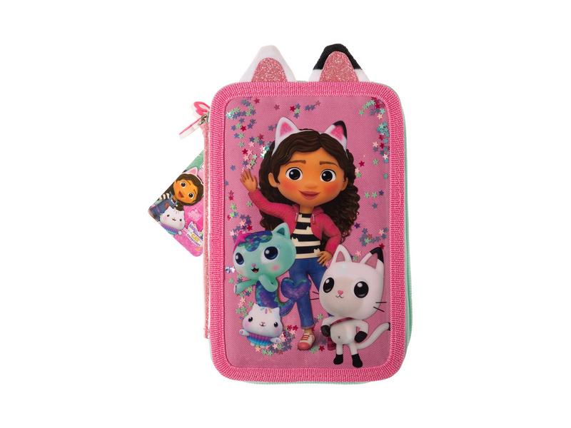 Euromic Gabby's Dollhouse - Double Pencil Case w/ content