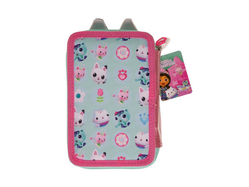 Euromic Gabby's Dollhouse - Double Pencil Case w/ content