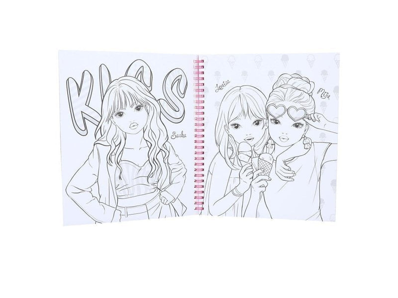 Topmodel Colouring Book
