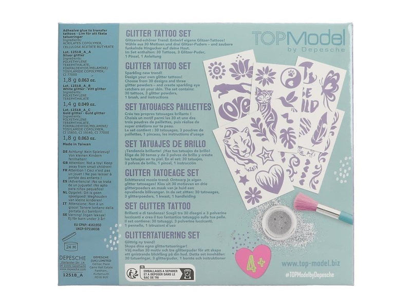Topmodel Glitter Tattoo Set