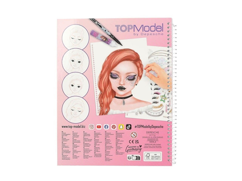 Topmodel Make-Up Colouring Book