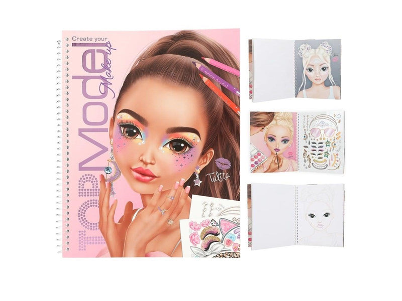 Topmodel Make-Up Colouring Book
