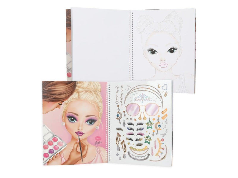 Topmodel Make-Up Colouring Book