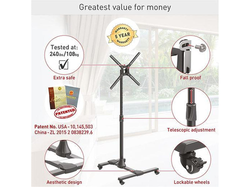 Barkan Mounting Systems SW310H TV mount 36 kg 65"