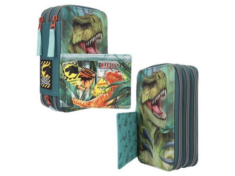 Depesche Dino World Triple Pencil Case DANGER