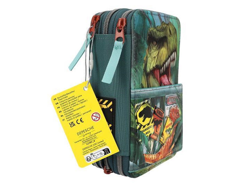 Depesche Dino World Triple Pencil Case DANGER