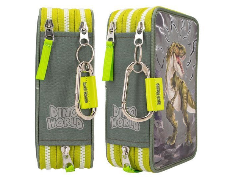 Depesche Dino World - Triple Pencil Case REFLECTOR