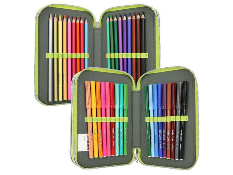 Depesche Dino World - Triple Pencil Case REFLECTOR