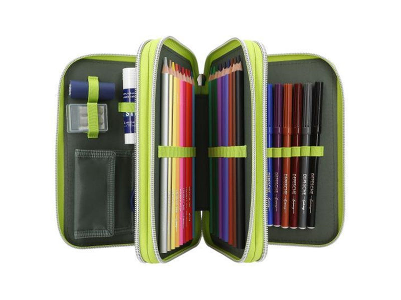 Depesche Dino World - Triple Pencil Case REFLECTOR