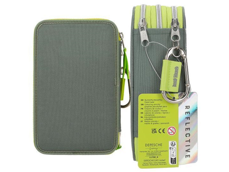 Depesche Dino World - Triple Pencil Case REFLECTOR