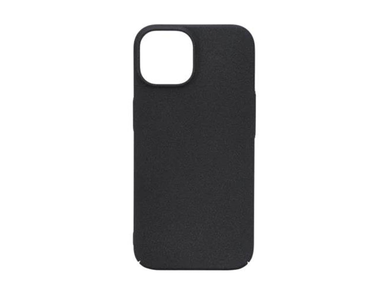 Essentials iPhone 15 Sand Bursted Back Cover - Black