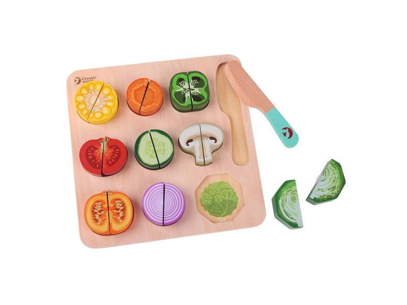 Classic World Wooden Cutting Vegetables 20pcs.