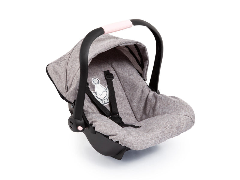 Bayer Design Deluxe Car Seat with Canopy for Dolls - Grey (67910AA)