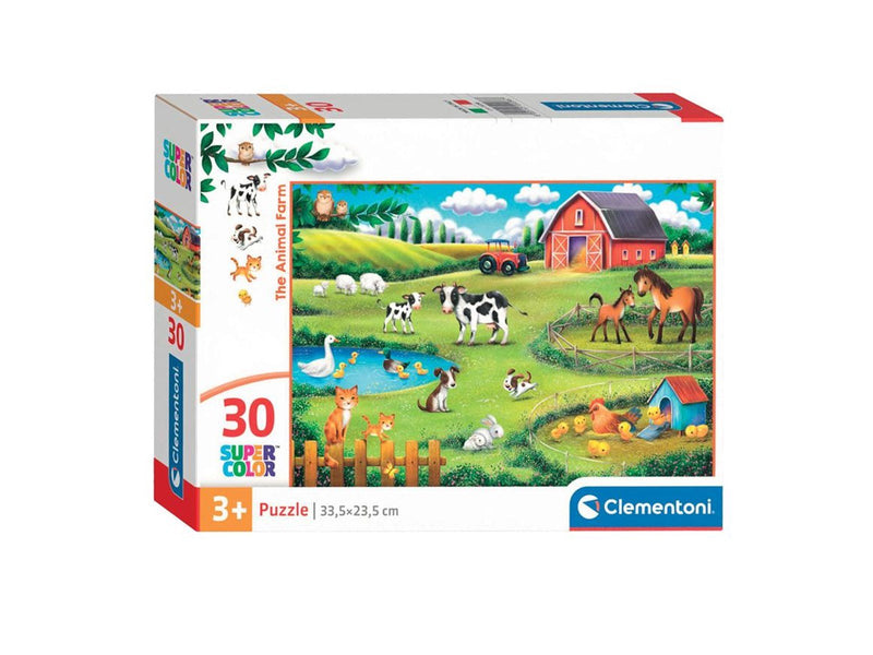 Clementoni Jigsaw Puzzle Super Color The Animal Farm 30 pcs. Boden