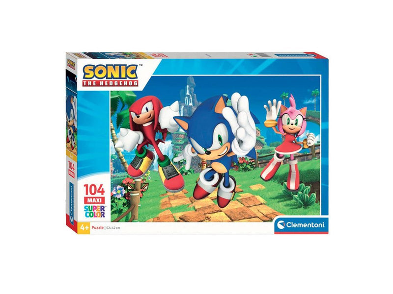 Clementoni Jigsaw Puzzle Super Color Maxi Sonic 104pcs. Boden