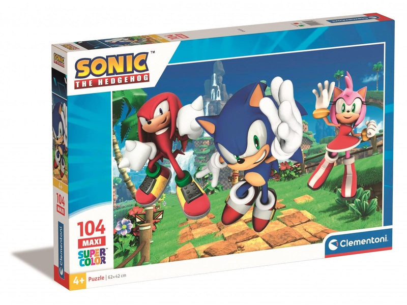 Clementoni Jigsaw Puzzle Super Color Maxi Sonic 104pcs. Boden