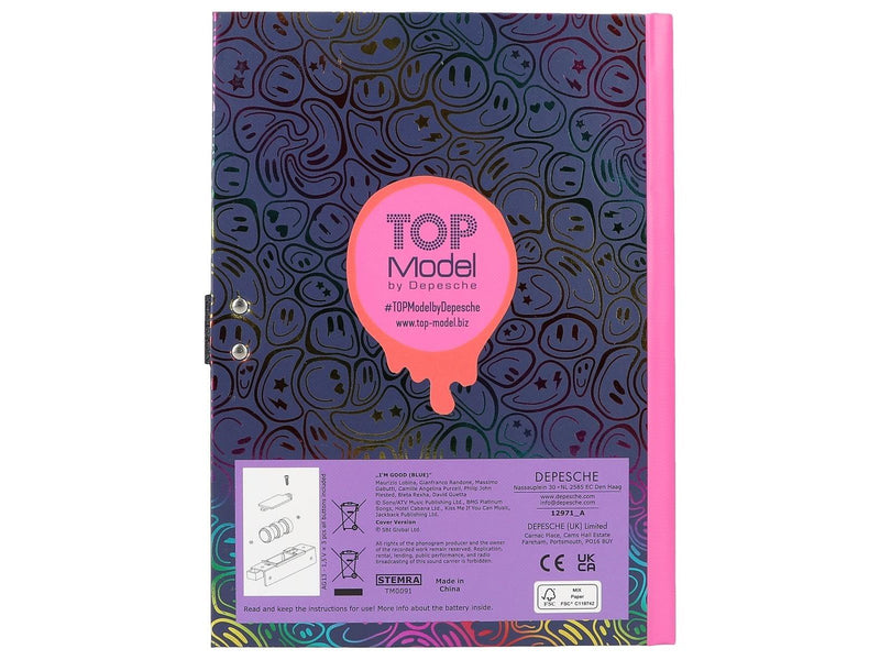 Depesche TOPModel Diary With Code And Sound NIGHT LIGHT