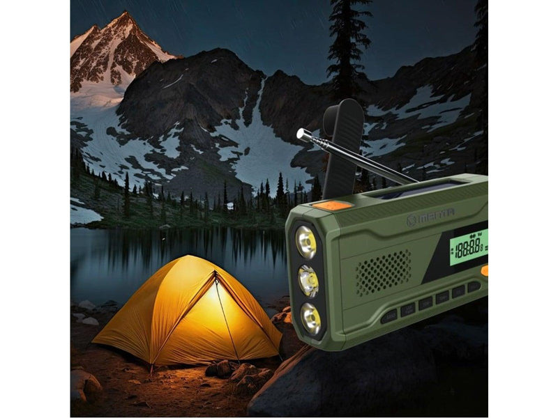Manta Portable Emergency Radio - FM - Mono - Grün