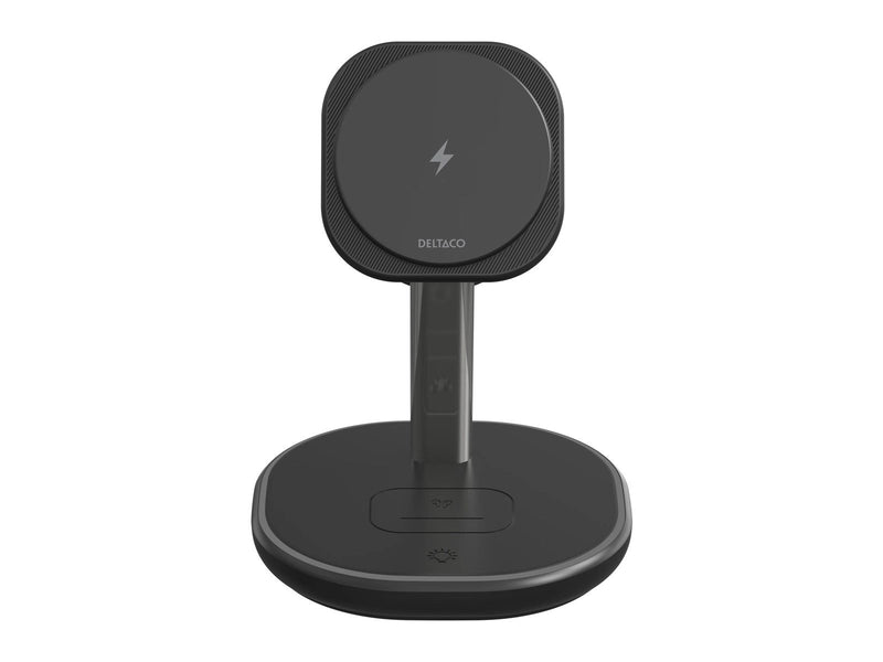 Deltaco 3-in-1 magnetic wireless charging Stand
