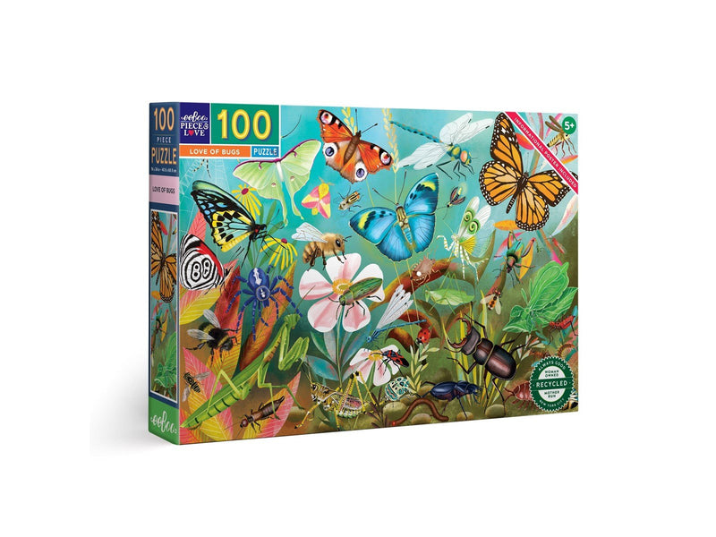 eeBoo Puzzle 100 pcs - Love of Bugs