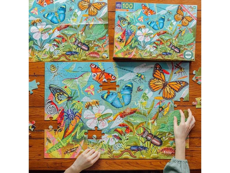eeBoo Puzzle 100 pcs - Love of Bugs